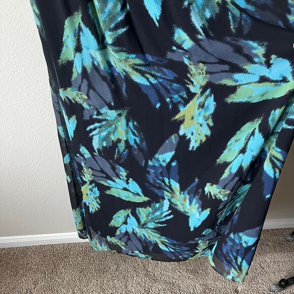 Banana Republic Silk Evening Prom Maxi Dress Black Size 8 - Picture 9 of 11